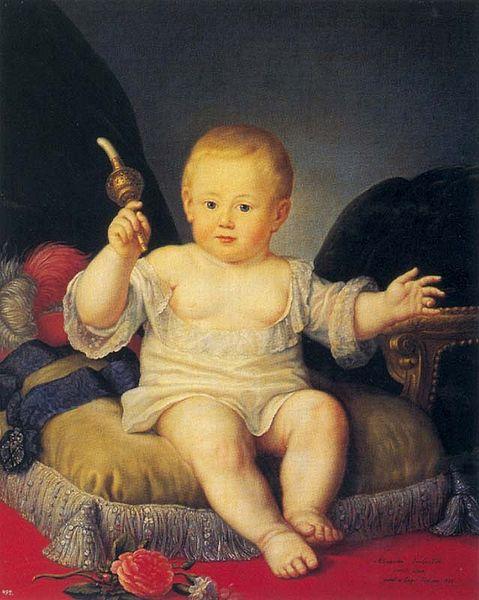 Jean Louis Voille Portrait of Alexander Pawlowitsch as a boy Sweden oil painting art